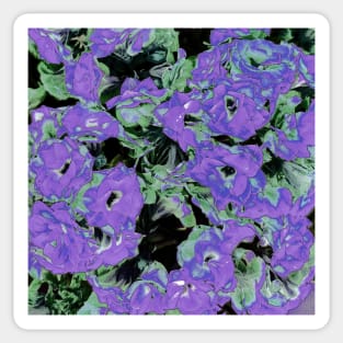 Illustration Purple Kalanchoe Plant Sticker